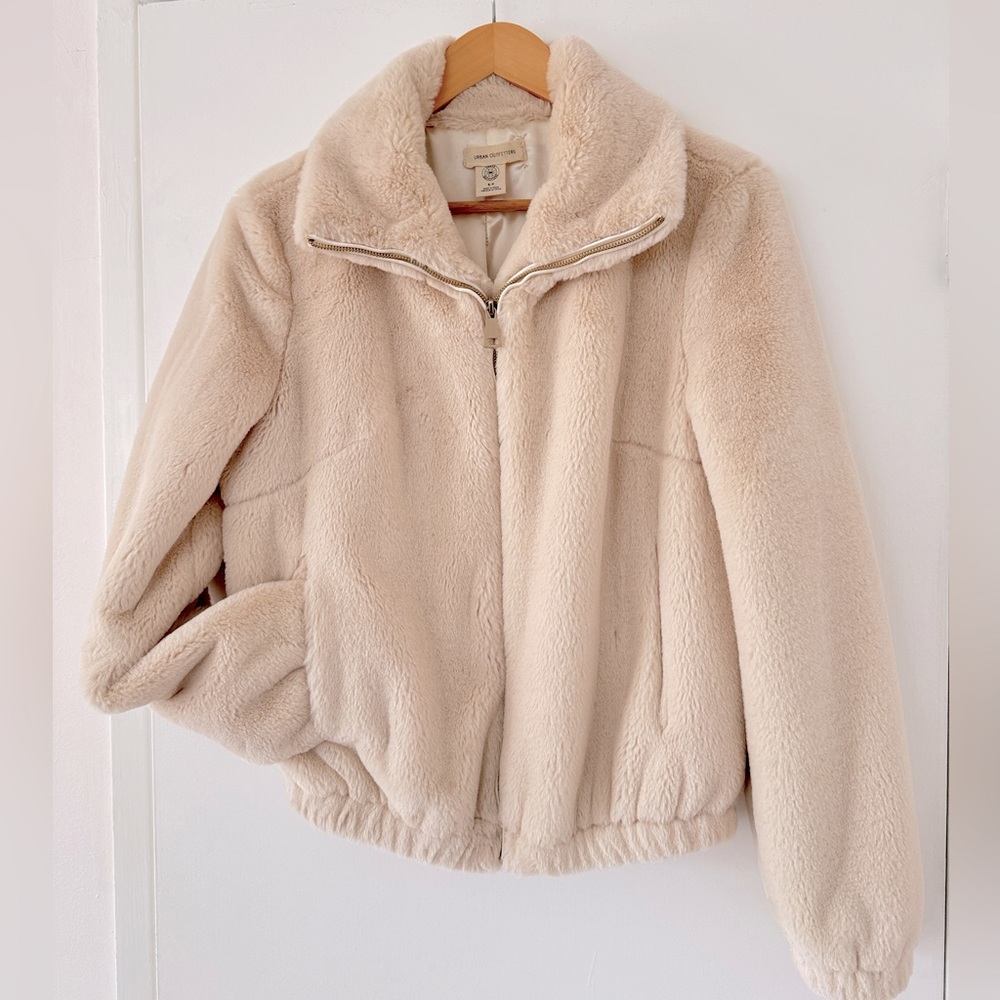 Cream Faux Fur Urban Outfitters Jacket